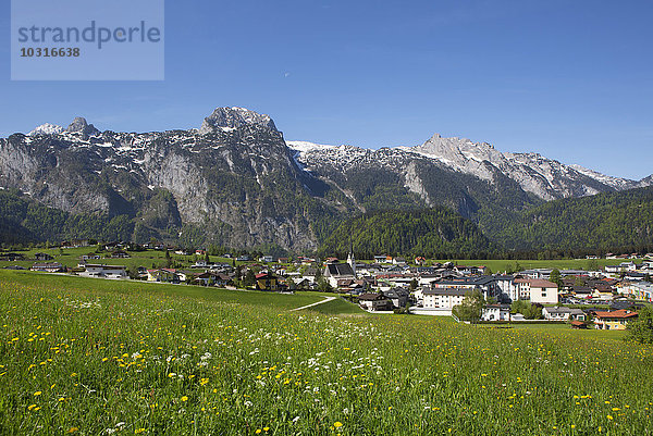 Österreich  Salzburger Land  Abtenau mit Tennengebirge