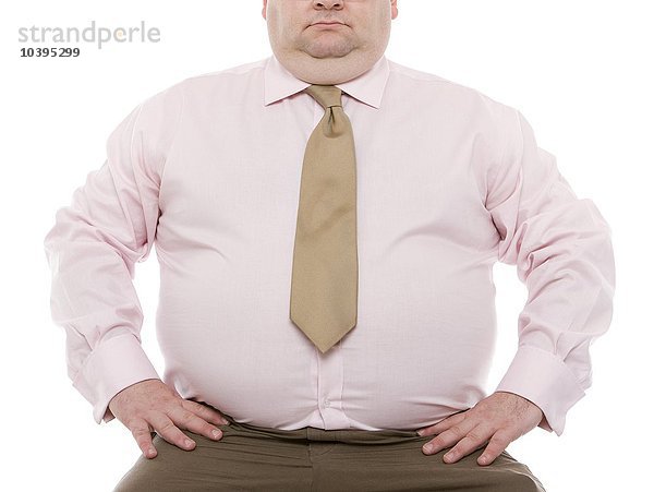 Übergewichtiger Mann
