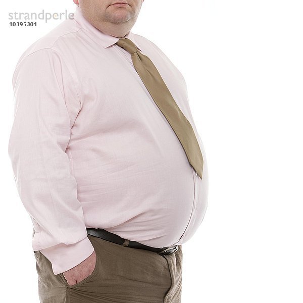 Übergewichtiger Mann