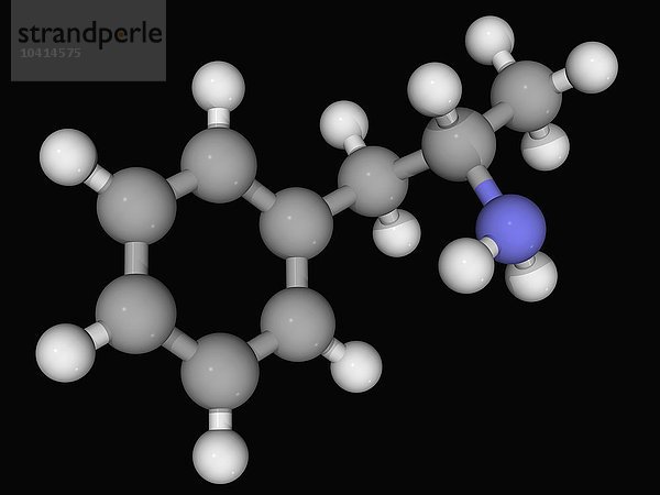 Molekül der Droge Amphetamin