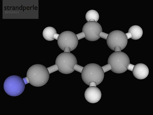 Benzonitril-Molekül