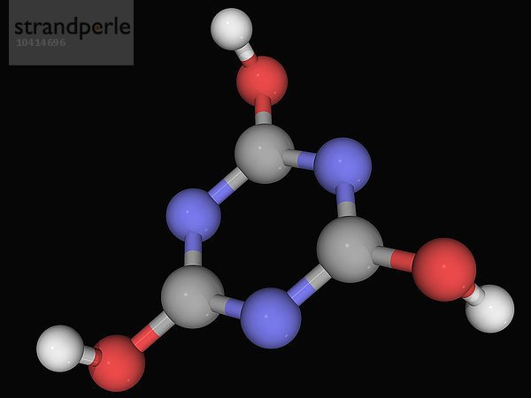 Cyanursäure-Molekül