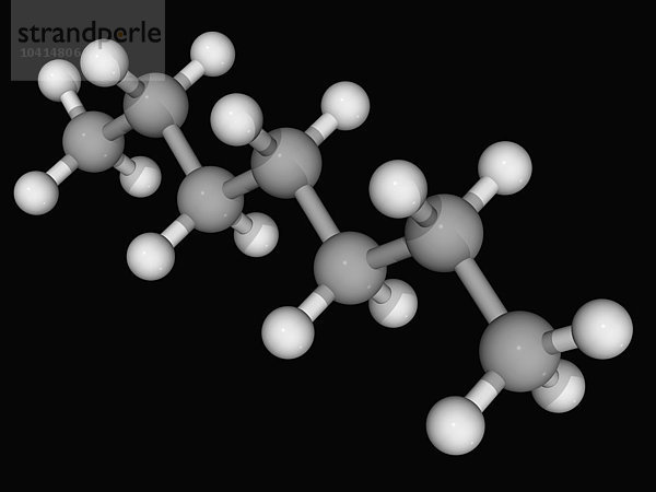 Heptan-Molekül