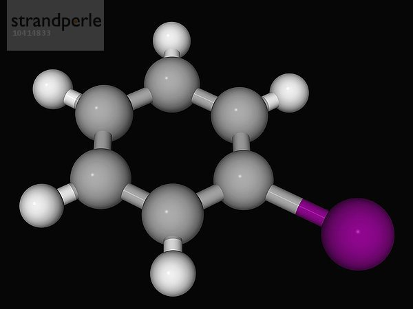 Iodbenzol-Molekül
