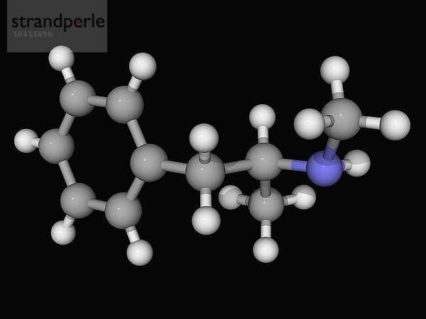 Molekül der Droge Methamphetamin