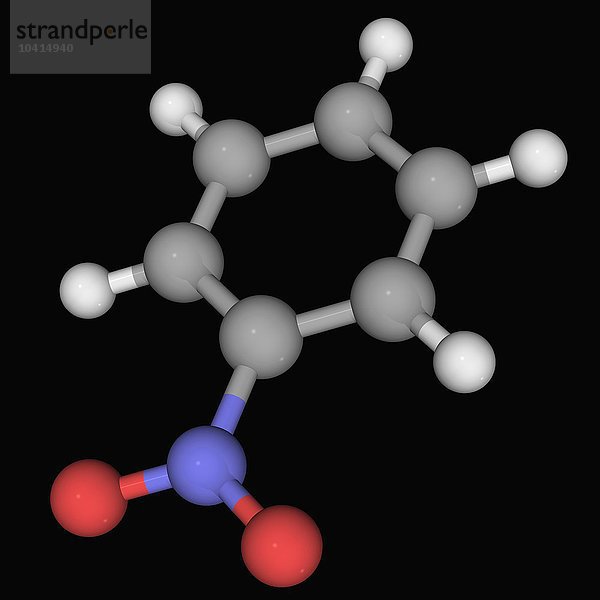 Nitrobenzol-Molekül