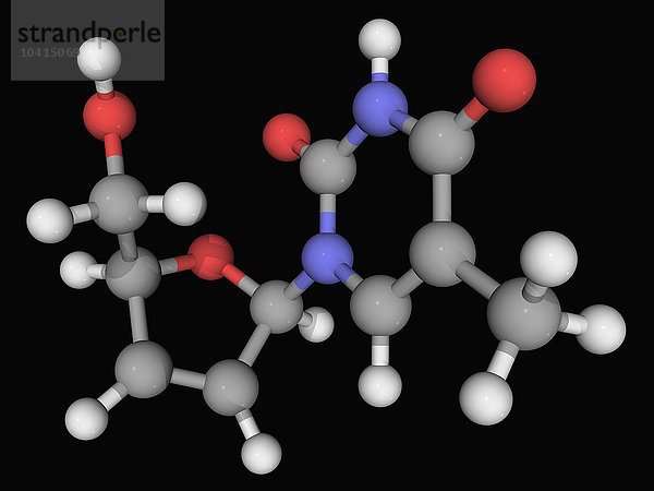Molekül des Medikaments Stavudin