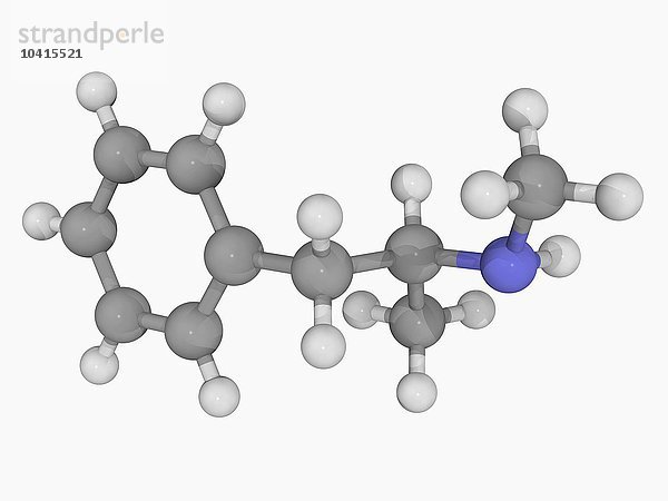 Molekül der Droge Methamphetamin