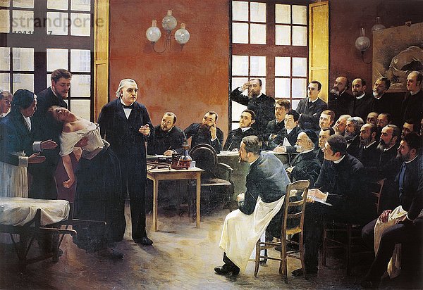 Vorlesungen von Charcot in La Salpetriere von Pierre-Andre Brouillet (1857-1914)