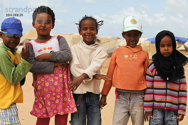Somalische Flüchtlinge im Lager Choucha.