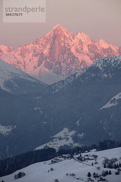 Mont-Blanc-Bergkette. Die Grüne Nadel