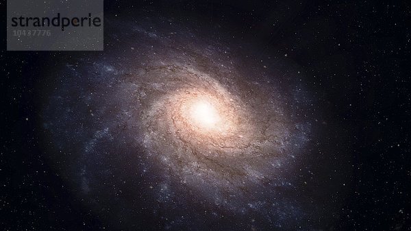 Blick auf eine große Spiralgalaxie  Spiralgalaxie  Kunstwerk