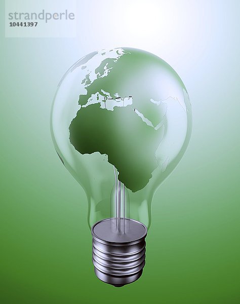 Welt-Energie-Probleme Konzept Illustration  Grüne Energie  konzeptionelle Kunstwerke