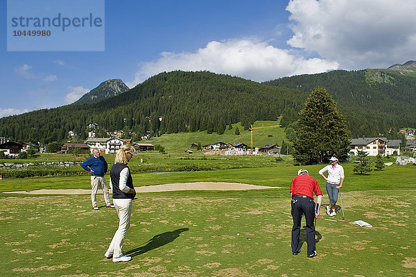 Schweiz  Kanton Graubünden  Davos  Golfclub