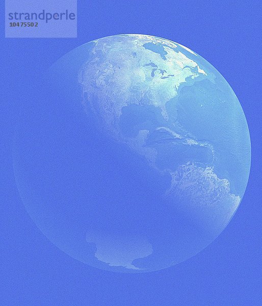 Erde. Computergrafik der Erde mit Fokus auf Mittelamerika Erde