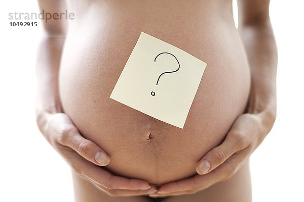 MODELL FREIGEGEBEN. Unterleib einer schwangeren Frau Unterleib einer schwangeren Frau