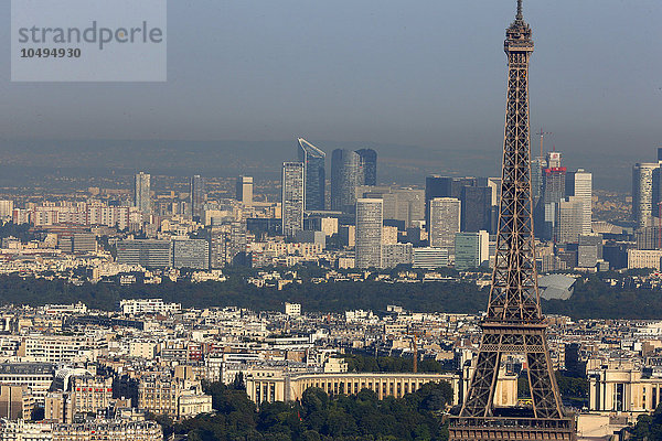 Paris Hauptstadt Großstadt Turm Hintergrund Hochhaus Eiffelturm