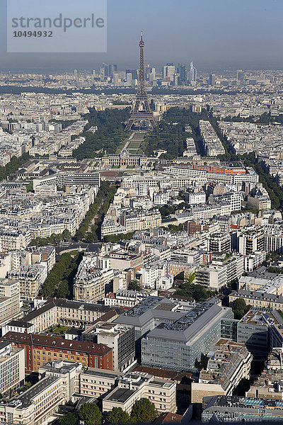 Paris Hauptstadt schmutzig Großstadt Ansicht Luftbild Fernsehantenne