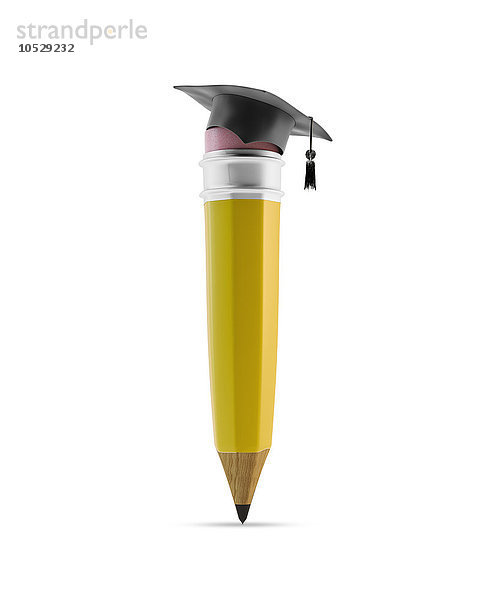 Bleistift mit Abschlusskappe  Illustration
