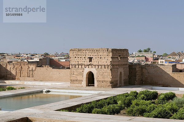 Audienz-Pavillon  El Badi-Palast  Marrakesch  Marokko  Afrika