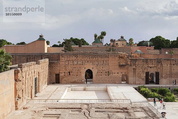 Eingang zum Sommerpalast  El-Badi-Palast  Marrakesch  Marokko  Afrika