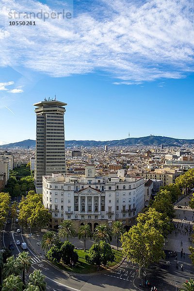 Ausblick vom Mirador de Colon  Altstadt  Barcelona  ??Katalonien  Spanien  Europa