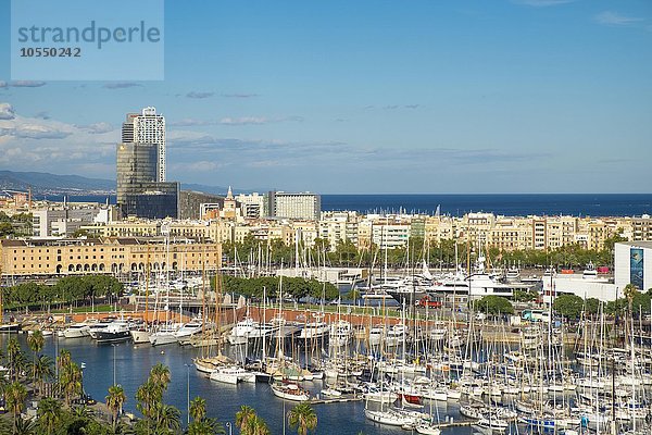 Ausblick  Port Vell  alter Hafen  Barcelona  ??Katalonien  Spanien  Europa