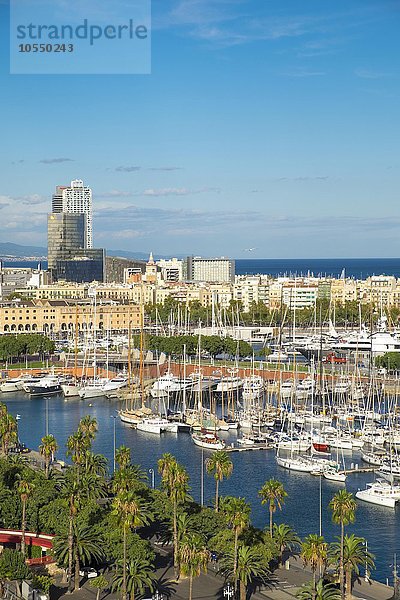 Ausblick  Port Vell  alter Hafen  Barcelona  ??Katalonien  Spanien  Europa