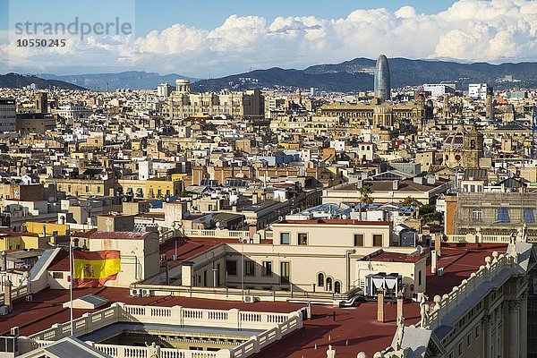 Ausblick vom Mirador de Colon  Altstadt  Barcelona  ??Katalonien  Spanien  Europa