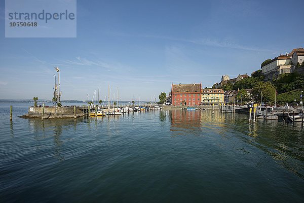 Hafen  Meersburg  Bodensee  Baden-Württemberg  Deutschland  Europa