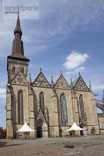 Kirche St. Marien  Markt  Altstadt  Osnabrück  Niedersachsen  Deutschland  Europa