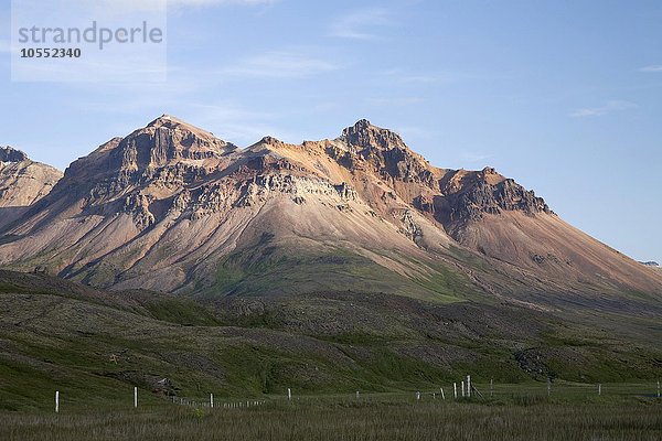 Vulkanberge  Borgafjördur  Island  Europa