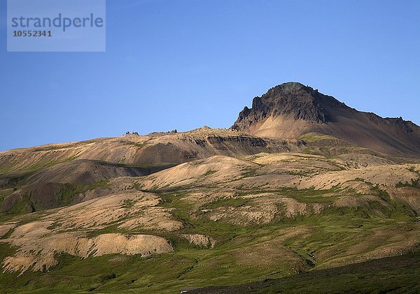 Vulkanberge  Borgafjördur  Island  Europa