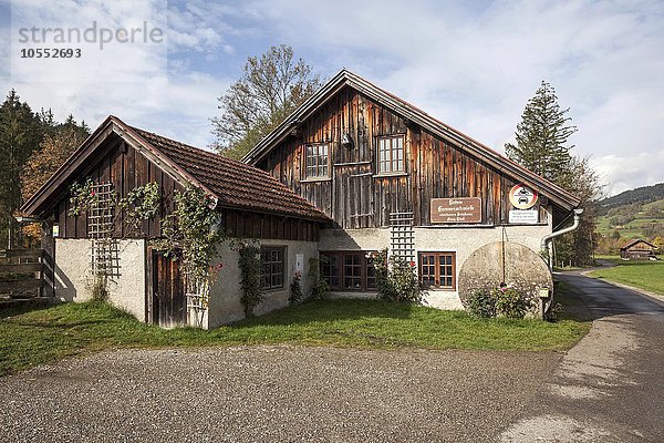 Historische Hammerschmiede  untere Hammerschmiede  Bad Oberdorf bei Bad Hindelang  Allgäu  Bayern  Deutschland  Europa