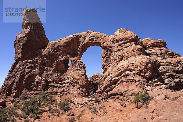 Turret Arch  The Windows Selection  Arches National Park  Utah  USA  Nordamerika