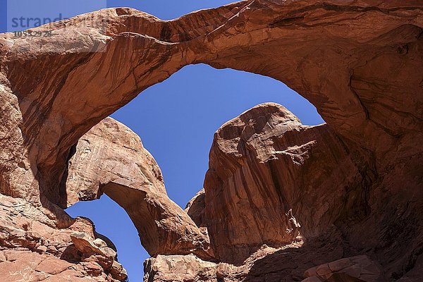 Double Arch  The Windows Selection  Arches National Park  Utah  USA  Nordamerika
