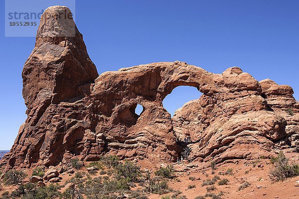 Turret Arch  The Windows Selection  Arches National Park  Utah  USA  Nordamerika