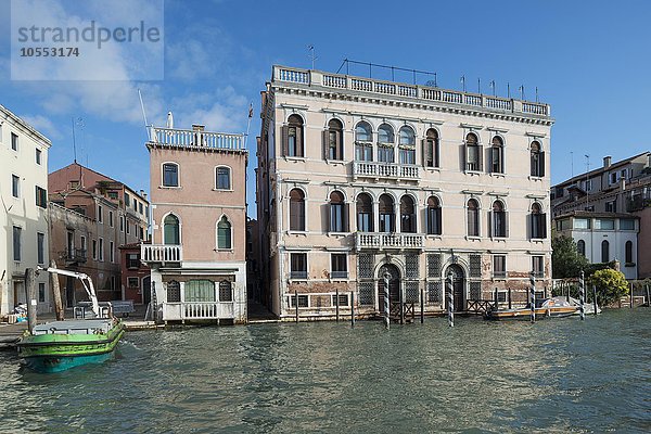 Palazzo Correr Contarini Zorzi  Canal Grande  Stadtteil Cannaregio  Venedig  Veneto  Italien  Europa