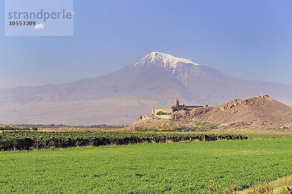 Kloster Chor Virap vor dem Berg Ararat  Armenien  Asien