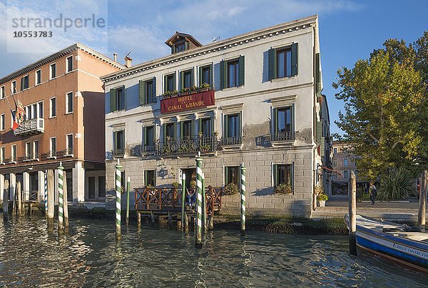 Hotel Canal Grande  Canal Grande  Stadtteil Santa Croce  Venedig  Italien  Europa