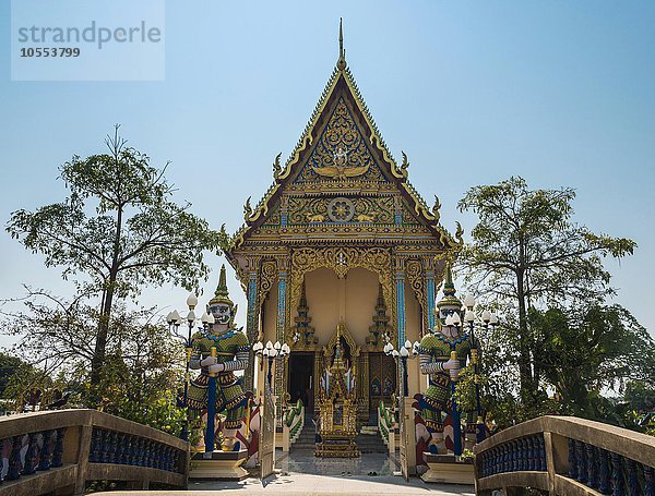 Wat Plai Laem Tempel in Ban Bo Phut  Insel Ko Samui  Thailand  Asien