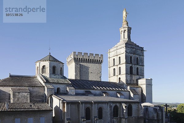 Kathedrale Notre Dame des Doms  UNESCO Weltkulturerbe  Avignon  Provence  Provence-Alpes-Cote d'Azur  Südfrankreich  Frankreich  Europa