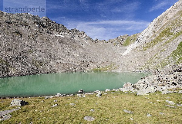 Göflaner See  hinten die Schwarze Wand  Jennwand  Südtirol  Trentino-Südtirol  Alpen  Italien  Europa