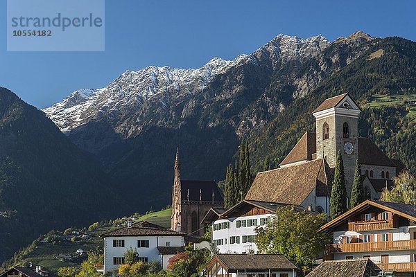 Bergdorf Schenna bei Meran  Trentino  Südtirol  Italien  Europa