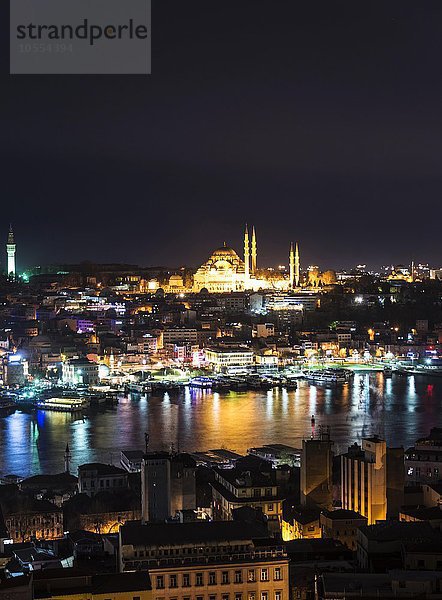 Stadtansicht Stadtansichten Bosporus Asien Goldenes Horn Istanbul Süleymaniye-Moschee Türkei