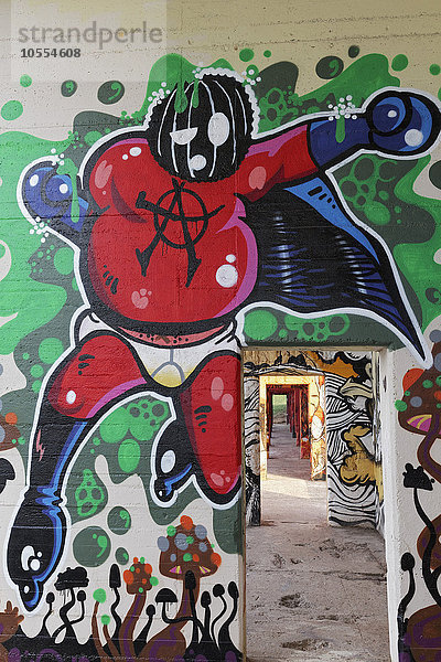 Boxer  Graffiti  Streetart  Duisburg  Ruhrgebiet  Nordrhein-Westfalen  Deutschland  Europa