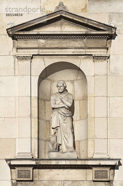 Skulptur des Phidias  Glyptothek  Königsplatz  München  Bayern  Oberbayern  Deutschland  Europa
