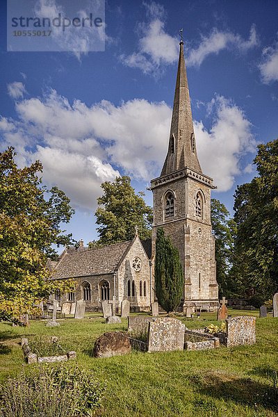Pfarrkirche St. Maria  Lower Slaughter  Gloucestershire  England  Großbritannien  Europa