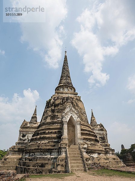 Buddhistischer Tempel  Pagoden des Wat Phra Si Sanphet  Ayutthaya  Thailand  Asien