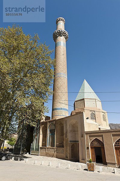 Pilgerstätte  Minarett  Abd-al Samad-Mausoleum  Natanz  Provinz Isfahan  Iran